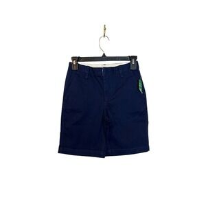 Gap Kids Chino Shorts Size 10 Navy School Uniform Adjustable Waist